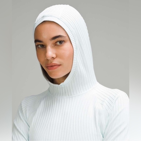 Lululemon Rest Less Hoodie in Aerial Current Sheer Blue - Size 10 - Picture 4 of 12